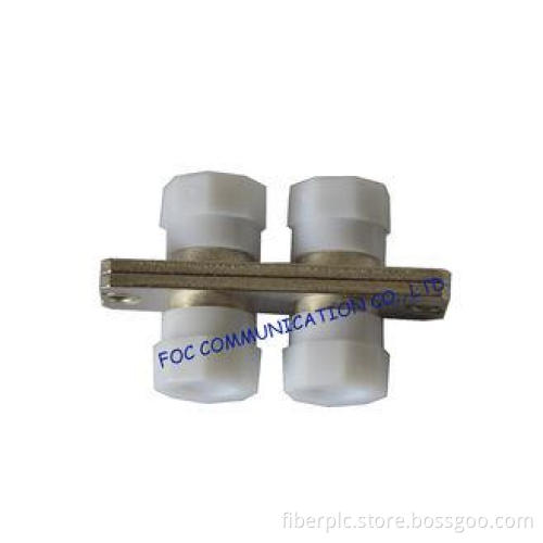 FC Duplex Fiber Optic Adapter with White Cap Low Insertion